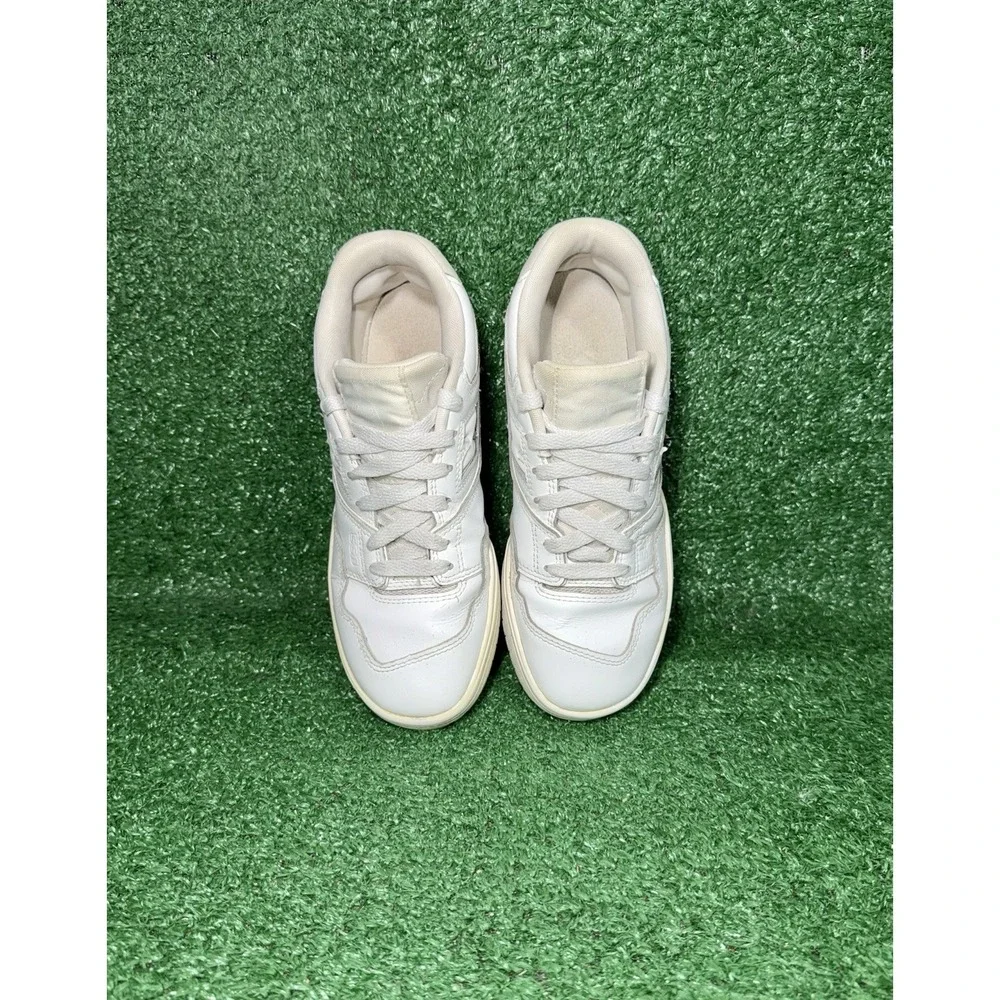 New Balance 550 Womens Size 6.5 White Leather Comfort Shoes Walking Sneakers